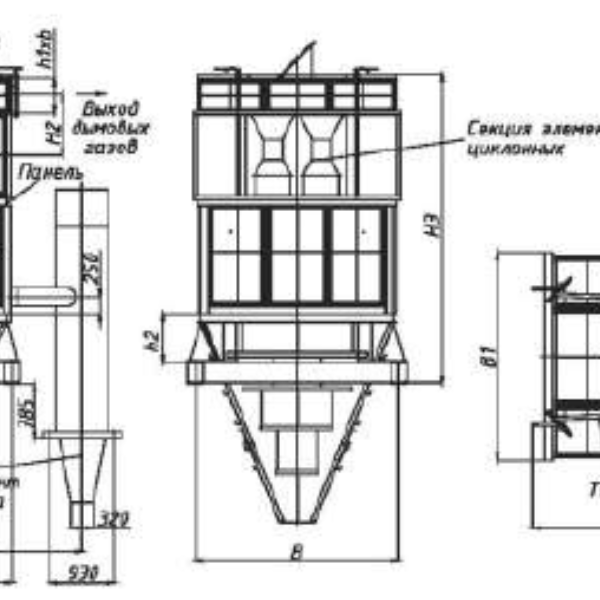 Циклон БЦ-512-Р-4-(8x12)